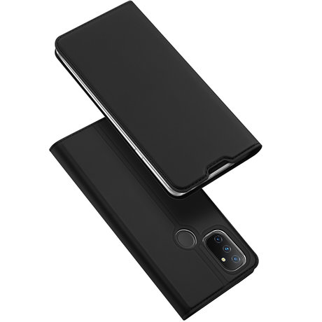 Dux Ducis Slim Softcase Booktype OnePlus Nord N100 - Zwart (D)