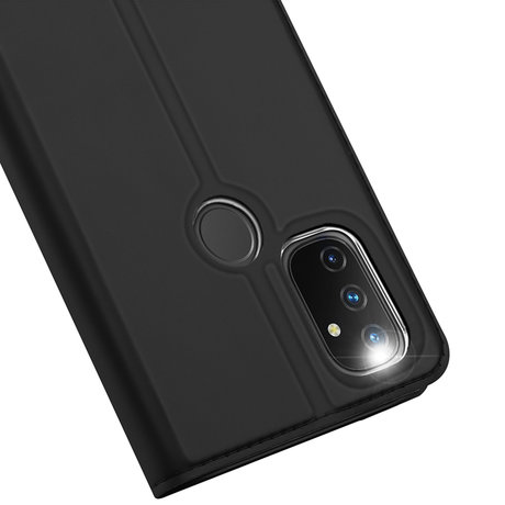 Dux Ducis Slim Softcase Booktype OnePlus Nord N100 - Zwart (D)
