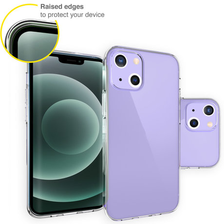 Accezz Clear Backcover iPhone 13 Mini - Transparant (D)