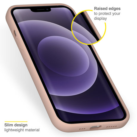 Accezz Liquid Silicone Backcover iPhone 13 - Roze (D)