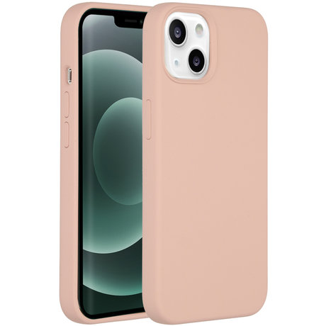 Accezz Liquid Silicone Backcover iPhone 13 Mini - Roze (D)