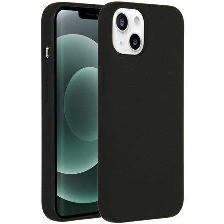 Accezz Liquid Silicone Backcover iPhone 13 Mini - Zwart (D)