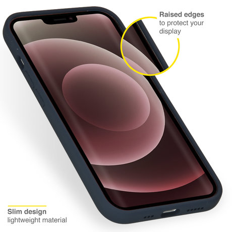 Accezz Liquid Silicone Backcover iPhone 13 Pro Max - Donkerblauw (D)