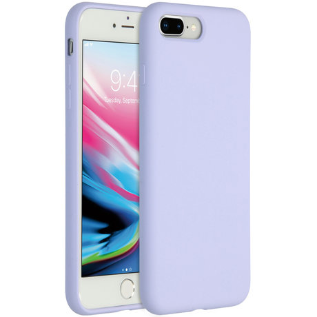 Accezz Liquid Silicone Backcover iPhone 8 Plus / 7 Plus - Lilac (D)