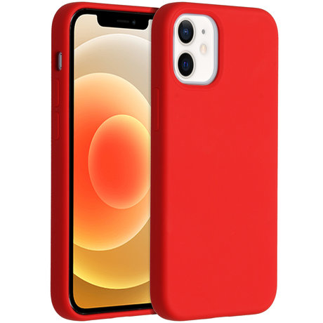 Accezz Liquid Silicone Backcover iPhone 12 Mini - Rood (D)