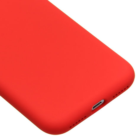 Accezz Liquid Silicone Backcover iPhone SE (2020) / 8 / 7 - Rood (D)