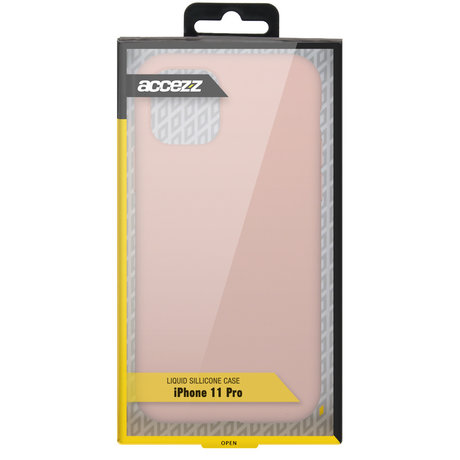 Accezz Liquid Silicone Backcover iPhone 11 Pro - Roze (D)