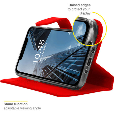 Accezz Wallet Softcase Booktype iPhone 13 - Rood (D)