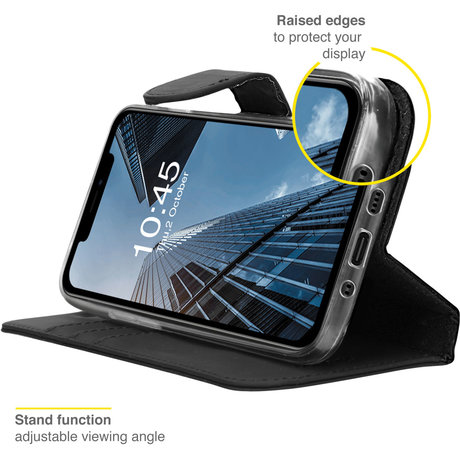 Accezz Wallet Softcase Booktype iPhone 13 Mini - Zwart (D)