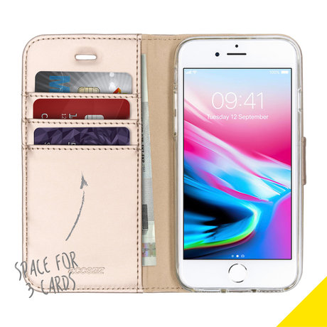 Accezz Wallet Softcase Booktype iPhone SE (2020) / 8 / 7 / 6(s) (D)
