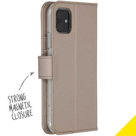 Accezz Wallet Softcase Booktype iPhone 11 - Goud (D)