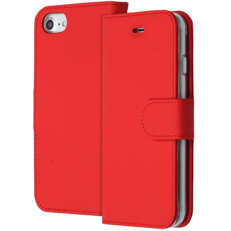 Accezz Wallet Softcase Booktype iPhone SE (2020) / 8 / 7 / 6(s) - Rood (D)