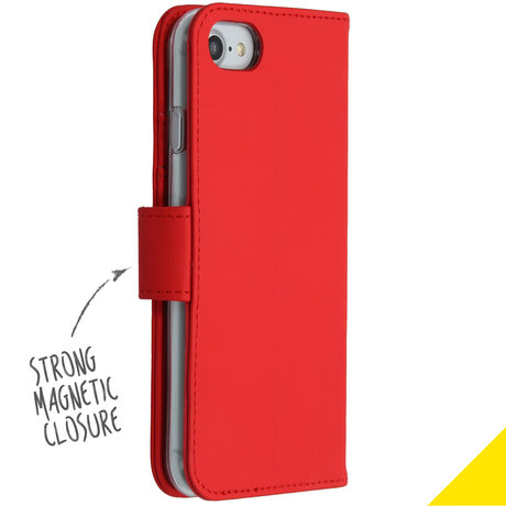 Accezz Wallet Softcase Booktype iPhone SE (2020) / 8 / 7 / 6(s) - Rood (D)