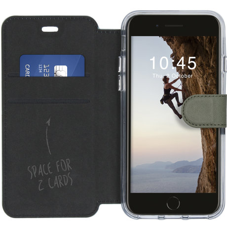 Accezz Xtreme Wallet Booktype iPhone SE (2020) / 8 / 7 - Lichtgroen (D)