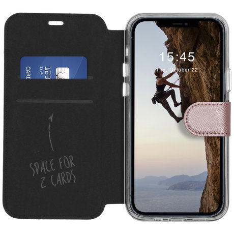 Accezz Xtreme Wallet Booktype iPhone 12 (Pro) - Rosé Goud (D)