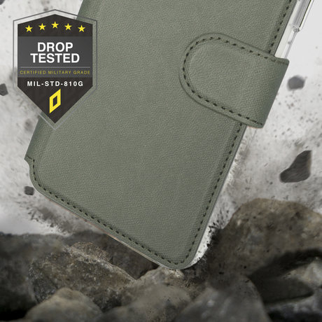 Accezz Xtreme Wallet Booktype iPhone 12 (Pro) - Lichtgroen (D)