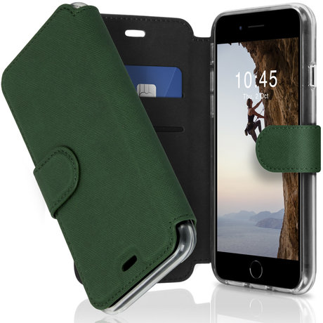 Accezz Xtreme Wallet Booktype iPhone SE (2020) / 8 / 7 -Donkergroen (D)