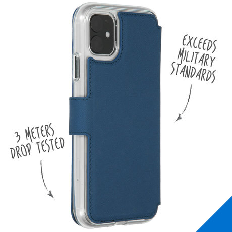 Accezz Xtreme Wallet Booktype iPhone 11 - Blauw (D)
