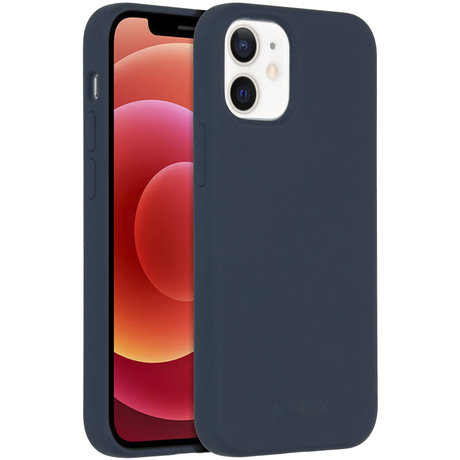 Accezz Liquid Silicone Backcover met MagSafe iPhone 12 Mini - Blauw (D)