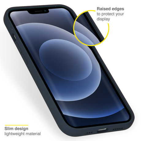 Accezz Liquid Silicone Backcover met MagSafe iPhone 13 Pro - Donkerblauw (D)