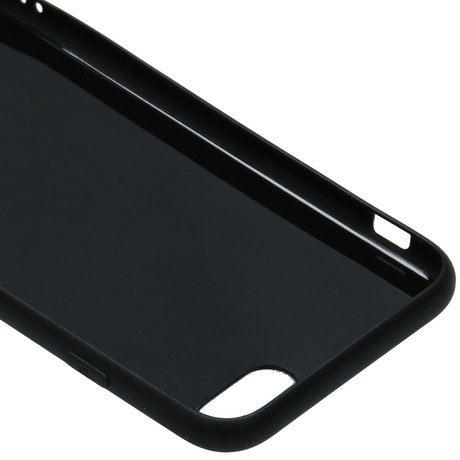 Carbon Softcase Backcover iPhone SE (2020) / 8 / 7 - Zwart (D)