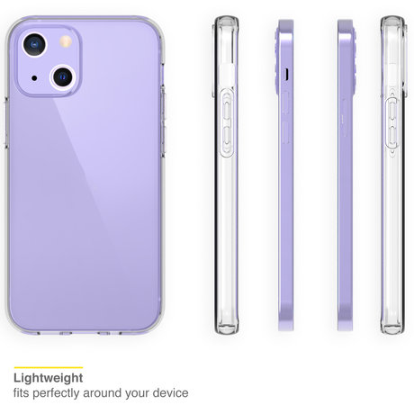 Accezz Clear Backcover iPhone 13 Mini - Transparant (D)