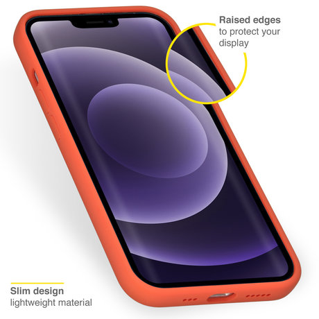 Accezz Liquid Silicone Backcover iPhone 13 - Nectarine (D)