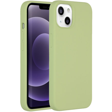Accezz Liquid Silicone Backcover iPhone 13 - Groen (D)