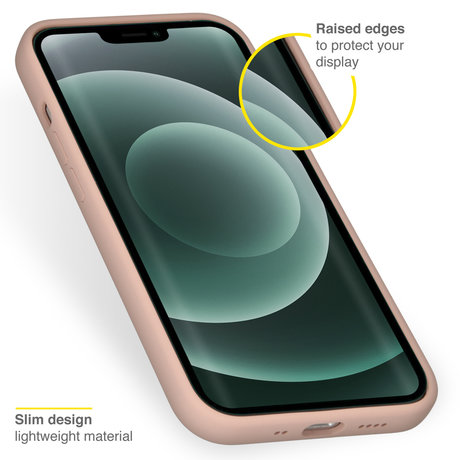 Accezz Liquid Silicone Backcover iPhone 13 Mini - Roze (D)