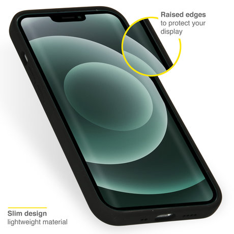 Accezz Liquid Silicone Backcover iPhone 13 Mini - Zwart (D)