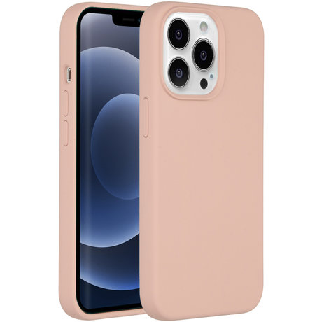 Accezz Liquid Silicone Backcover iPhone 13 Pro - Roze (D)