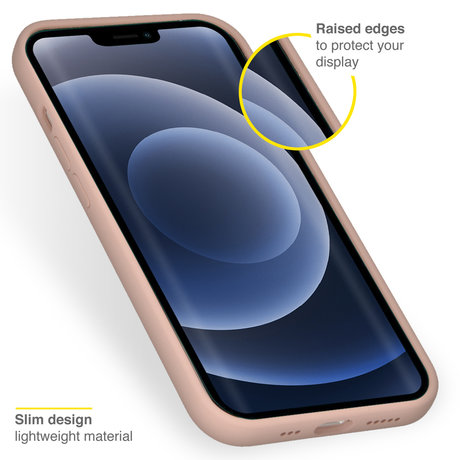 Accezz Liquid Silicone Backcover iPhone 13 Pro - Roze (D)