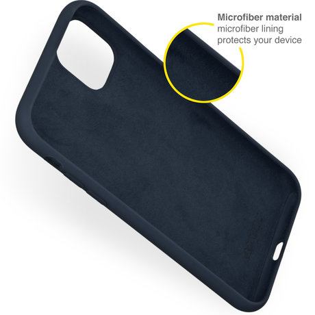 Accezz Liquid Silicone Backcover iPhone 13 Pro Max - Donkerblauw (D)