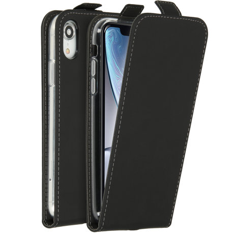 Accezz Flipcase iPhone Xr - Zwart (D)