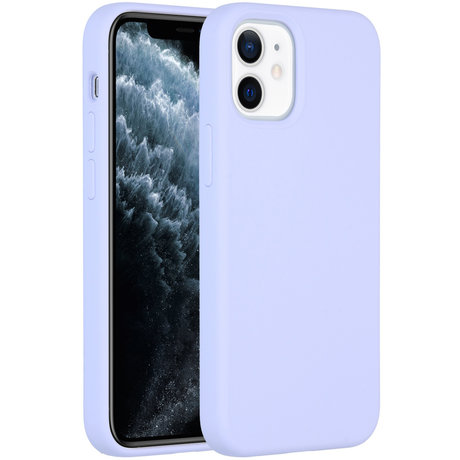 Accezz Liquid Silicone Backcover iPhone 12 Mini - Paars (D)