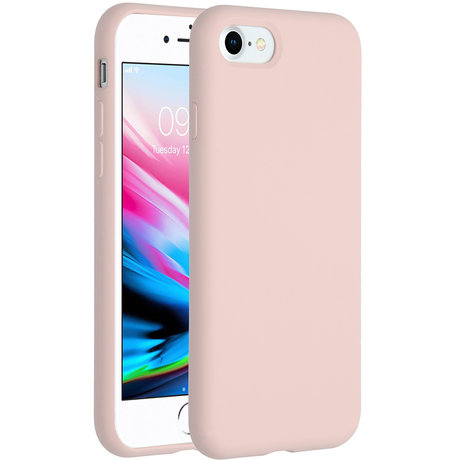 Accezz Liquid Silicone Backcover iPhone SE (2020) / 8 / 7 - Roze (D)