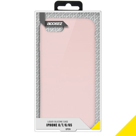 Accezz Liquid Silicone Backcover iPhone SE (2020) / 8 / 7 - Roze (D)