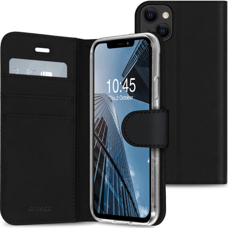 Accezz Wallet Softcase Booktype iPhone 13 Mini - Zwart (D)
