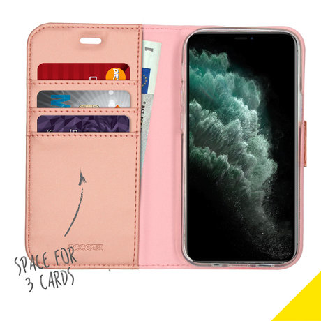 Accezz Wallet Softcase Booktype iPhone 12 Mini - Rosé Goud (D)