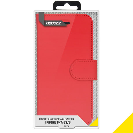 Accezz Wallet Softcase Booktype iPhone SE (2020) / 8 / 7 / 6(s) - Rood (D)