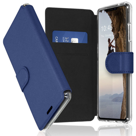 Accezz Xtreme Wallet Booktype iPhone 13 Pro - Donkerblauw (D)