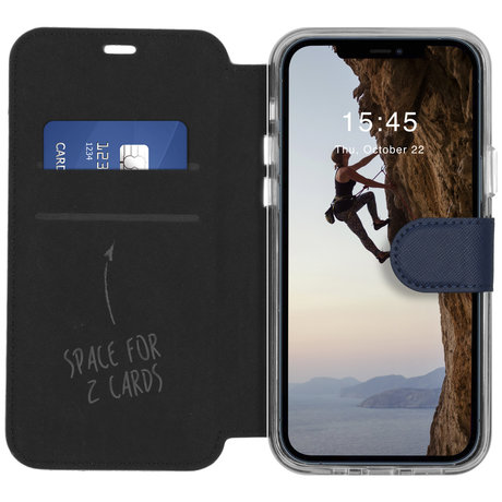 Accezz Xtreme Wallet Booktype iPhone 12 (Pro) - Donkerblauw (D)