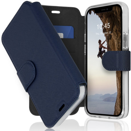 Accezz Xtreme Wallet Booktype iPhone 12 Mini - Donkerblauw (D)