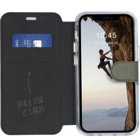 Accezz Xtreme Wallet Booktype iPhone 12 Mini - Lichtgroen (D)