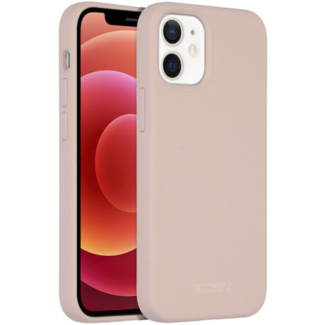 Accezz Liquid Silicone Backcover met MagSafe iPhone 12 Mini - Roze (D)