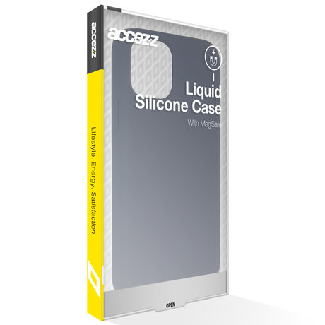 Accezz Liquid Silicone Backcover met MagSafe iPhone 13 Pro - Donkerblauw (D)