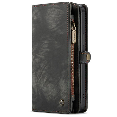 CaseMe Luxe Lederen 2 in 1 Portemonnee Booktype iPhone 12 Mini (D)