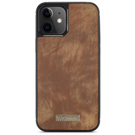 CaseMe Luxe Lederen 2 in 1 Portemonnee Booktype iPhone 12 Mini (D)