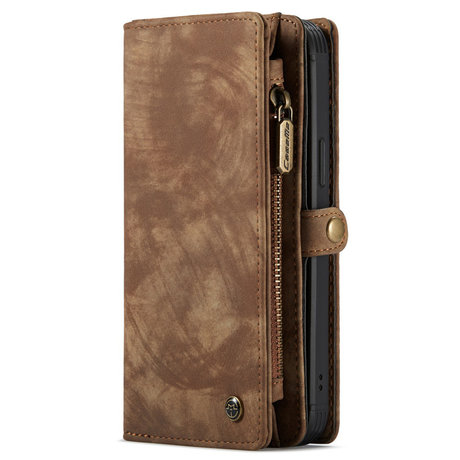 CaseMe Luxe Lederen 2 in 1 Portemonnee Booktype iPhone 12 (Pro) (D)