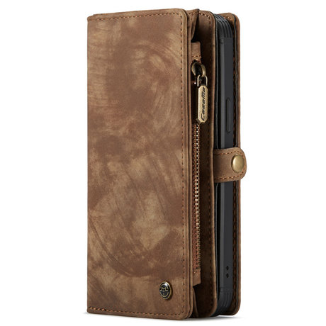 CaseMe Luxe Lederen 2 in 1 Portemonnee Booktype iPhone 12 Pro Max (D)